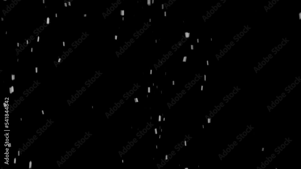 Winter real snowfall effect Snow storm isolated black background in 4K to be used for composing motion graphics background overlay animation 4K drag and drop editing software supporting blending mode Winter real snowfall effect Snow storm isolated black background in 4K to be used for composing motion graphics background overlay animation 4K drag and drop editing software supporting blending mode
