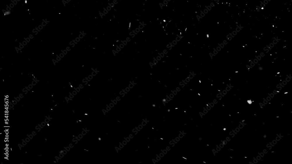 Winter real snowfall effect Snow storm isolated black background in 4K to be used for composing motion graphics background overlay animation 4K drag and drop editing software supporting blending mode Winter real snowfall effect Snow storm isolated black background in 4K to be used for composing motion graphics background overlay animation 4K drag and drop editing software supporting blending mode