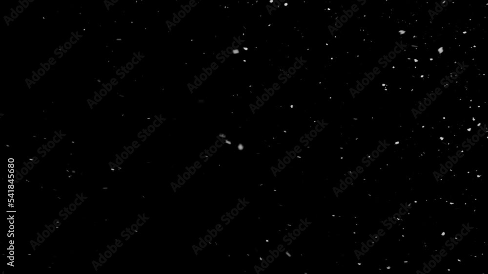 Winter real snowfall effect Snow storm isolated black background in 4K to be used for composing motion graphics background overlay animation 4K drag and drop editing software supporting blending mode Winter real snowfall effect Snow storm isolated black background in 4K to be used for composing motion graphics background overlay animation 4K drag and drop editing software supporting blending mode