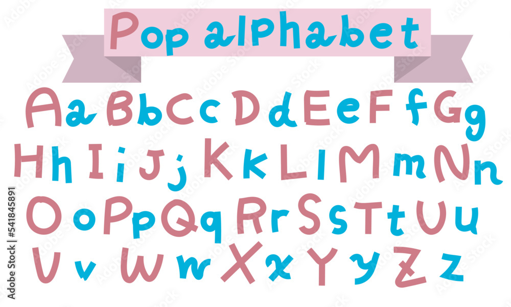 vector alphabet set with letters vector alphabet set with letters