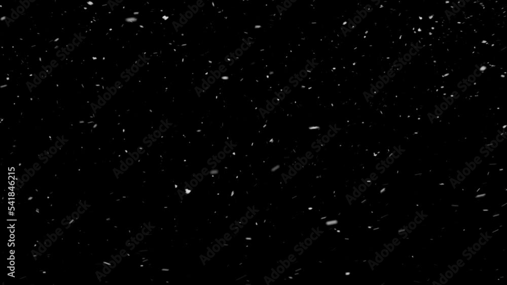Slow Motion Winter real snowfall effect Snow storm isolated black background in 4K to be used for composing motion graphics overlay animation 4K drag and drop editing software supporting blending mode Slow Motion Winter real snowfall effect Snow storm isolated black background in 4K to be used for composing motion graphics overlay animation 4K drag and drop editing software supporting blending mode