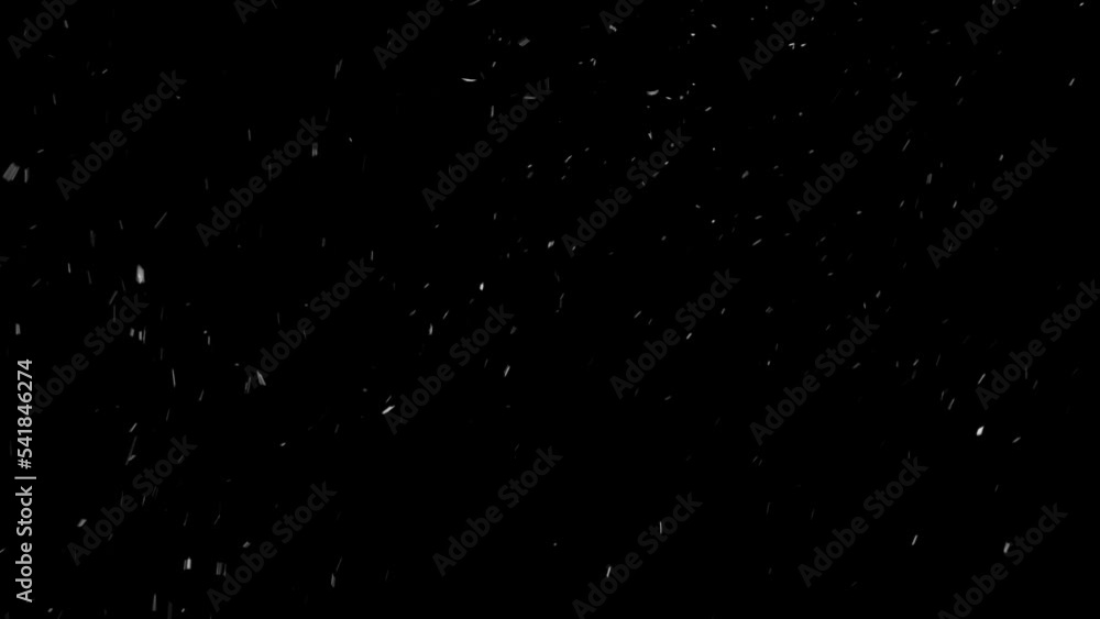 Slow Motion Winter real snowfall effect Snow storm isolated black background in 4K to be used for composing motion graphics overlay animation 4K drag and drop editing software supporting blending mode Slow Motion Winter real snowfall effect Snow storm isolated black background in 4K to be used for composing motion graphics overlay animation 4K drag and drop editing software supporting blending mode