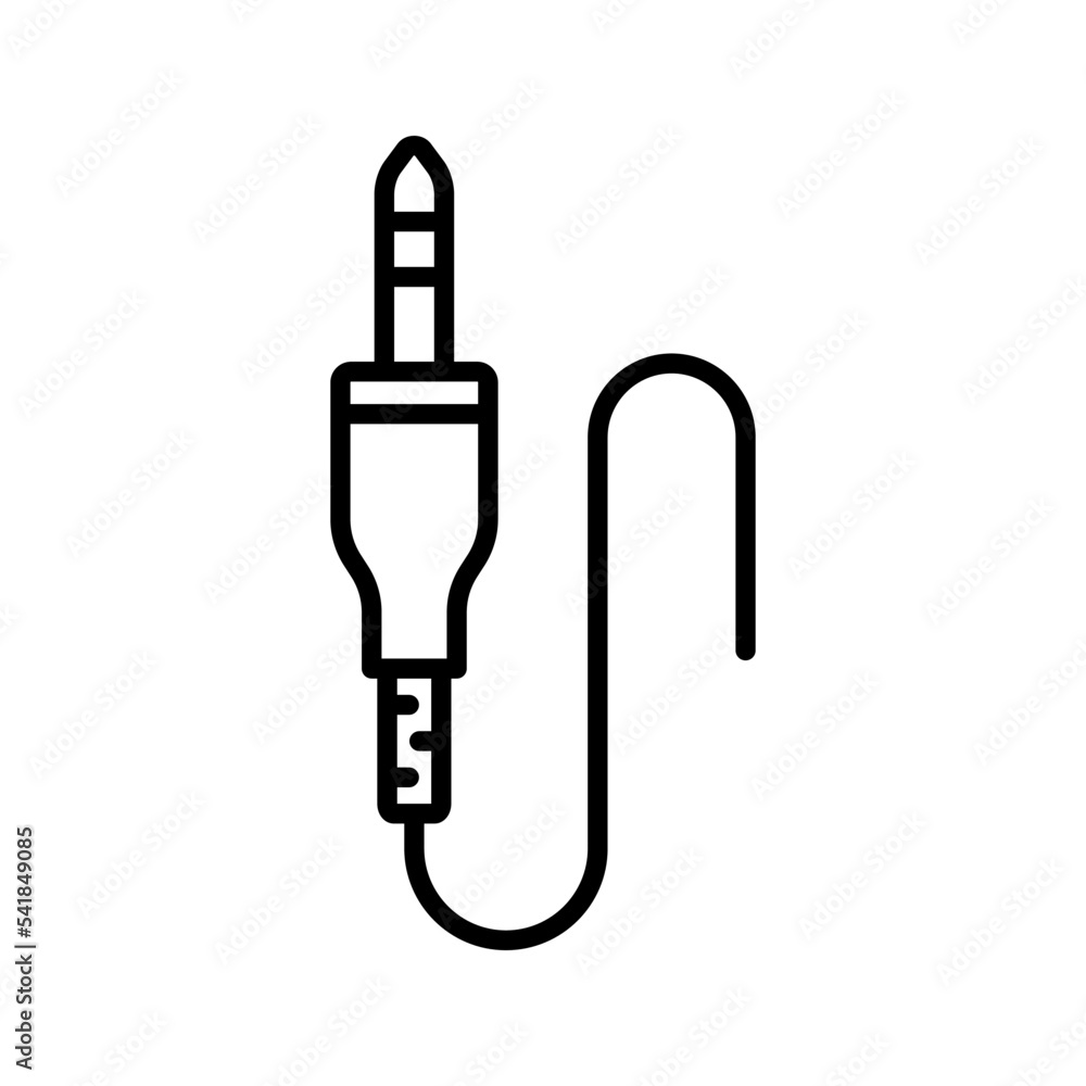 Jack cable icon. sign for mobile concept and web design. vector illustration Jack cable icon. sign for mobile concept and web design. vector illustration