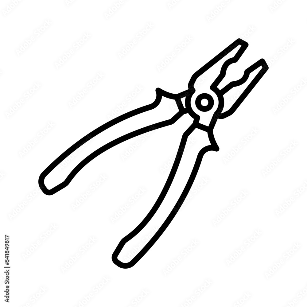 Pliers icon. sign for mobile concept and web design. vector illustration Pliers icon. sign for mobile concept and web design. vector illustration