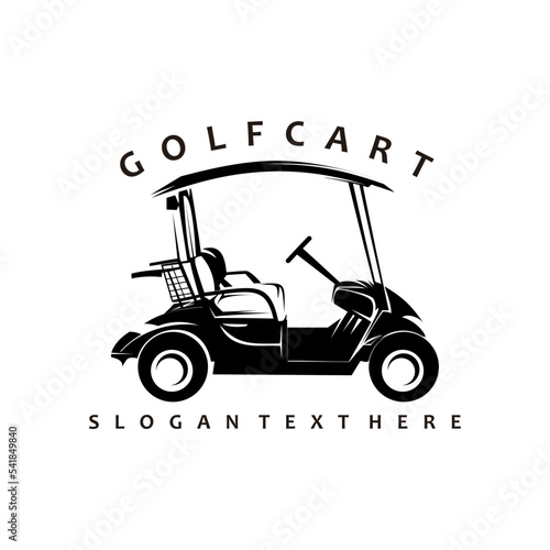 golf cart logo vector illustration vector