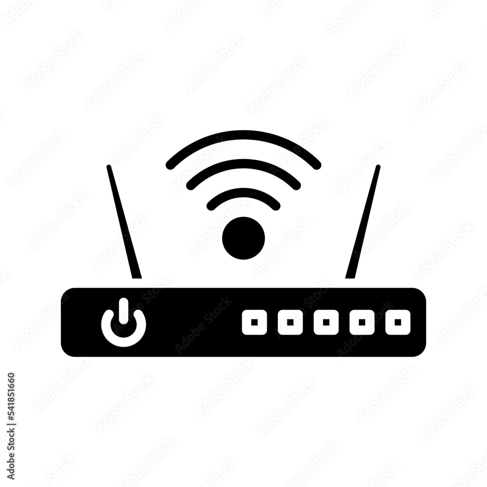 Network Router icon. wifi sign for mobile concept and web design. vector illustration Network Router icon. wifi sign for mobile concept and web design. vector illustration