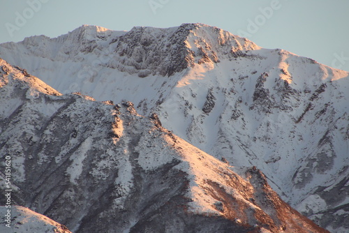 mountain in early winter