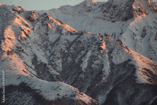 mountain in early winter