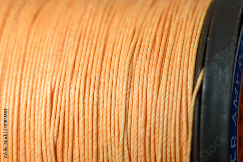 Hand sewing thread for leather craft.