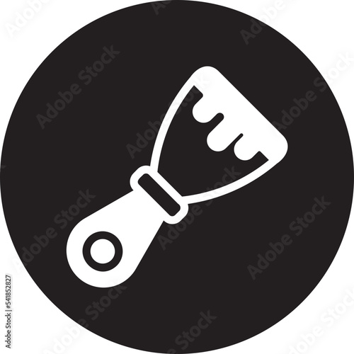 paint scraper glyph icon