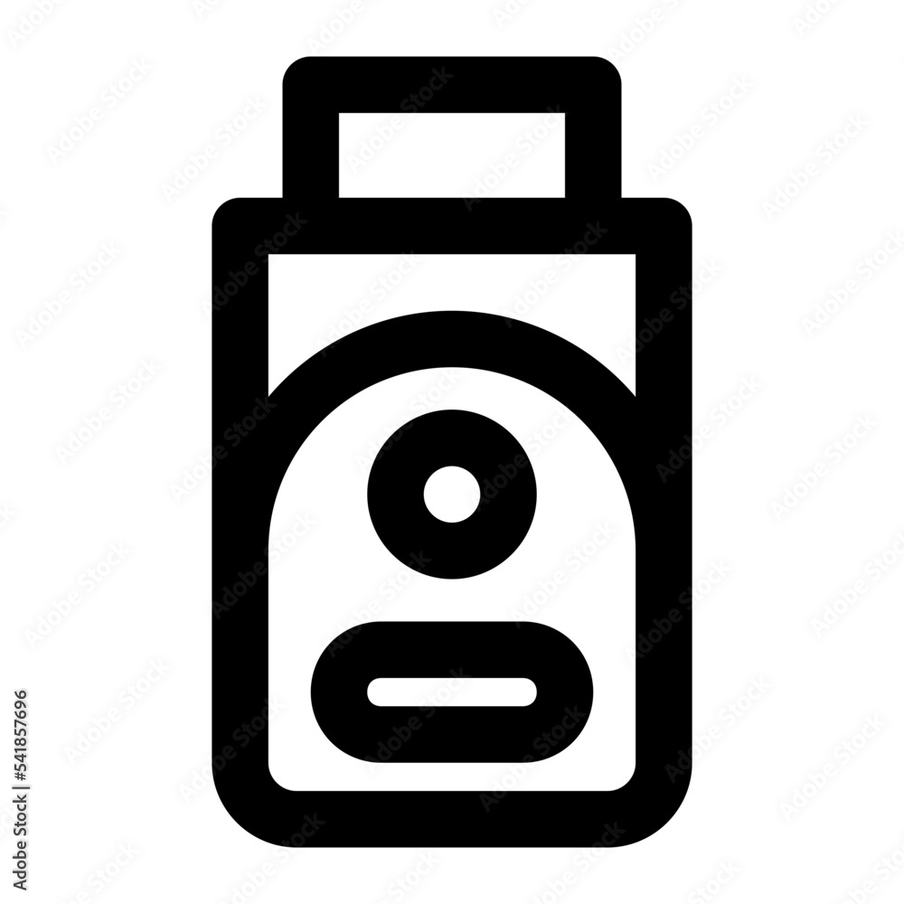 Icon Pendrive With Style Outline Icon Pendrive With Style Outline