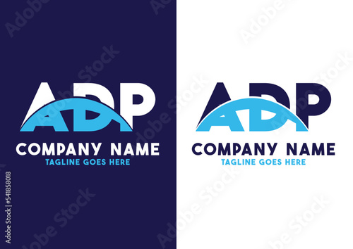 Letter ADP logo design vector template, ADP logo photo