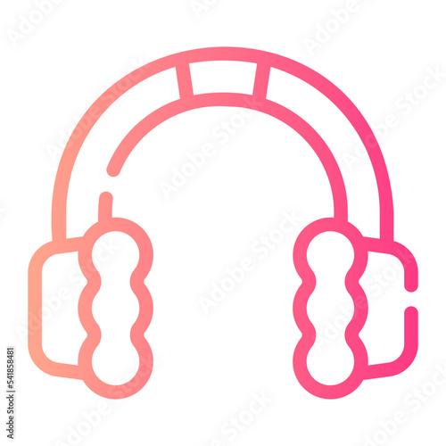 Earmuff gradient icon