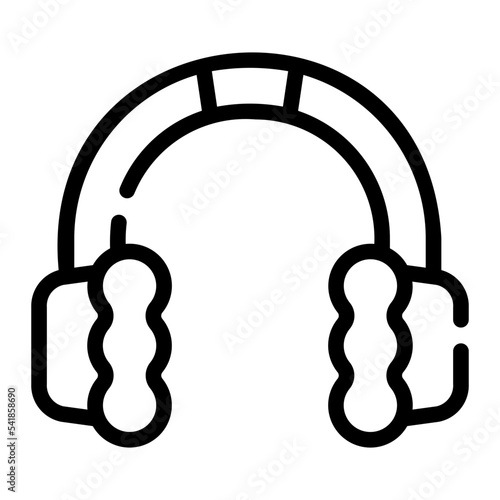 Earmuff line icon