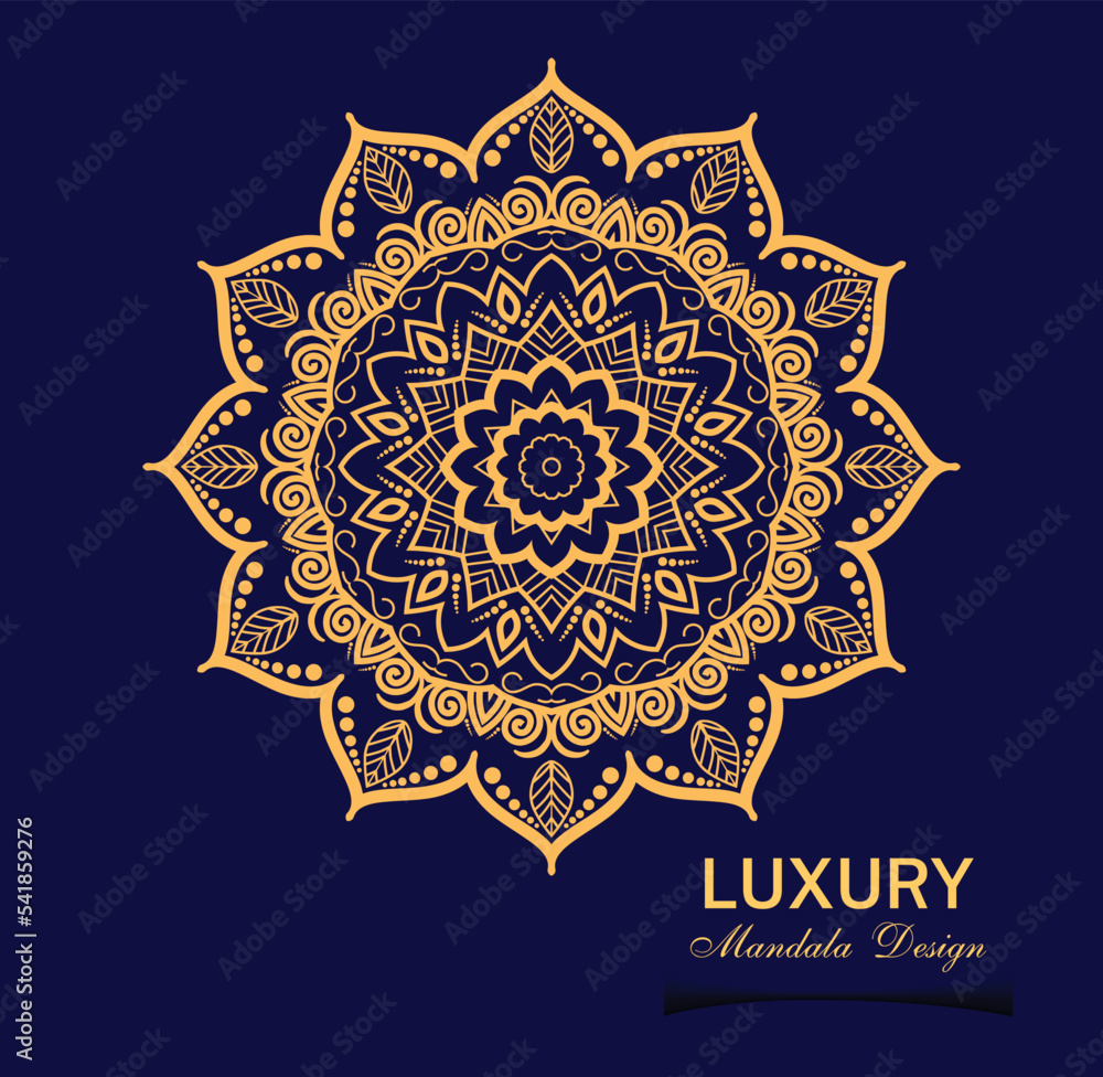Naklejka premium Luxury Mandala Design Vector Template.