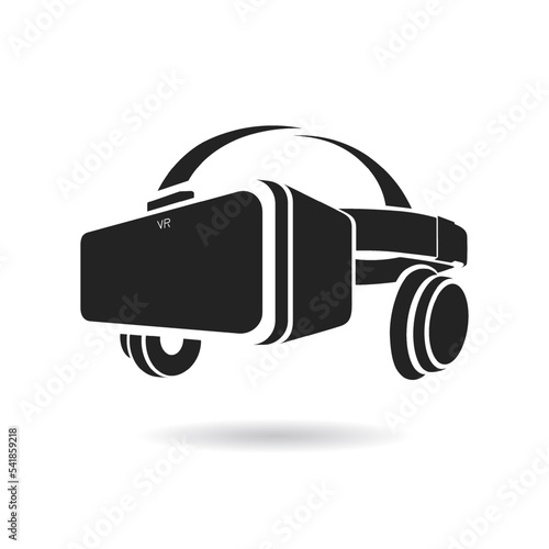Wallpaper Mural 3d VR Headset illustration. Vector Virtual Reality technology digital glasses. Innovation device. Black and white Torontodigital.ca
