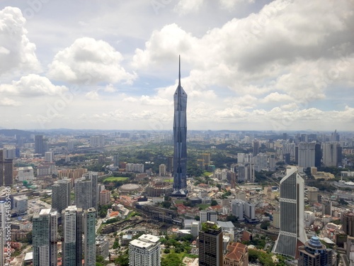 View of PNB 118 and the city of Kuala Lumpur