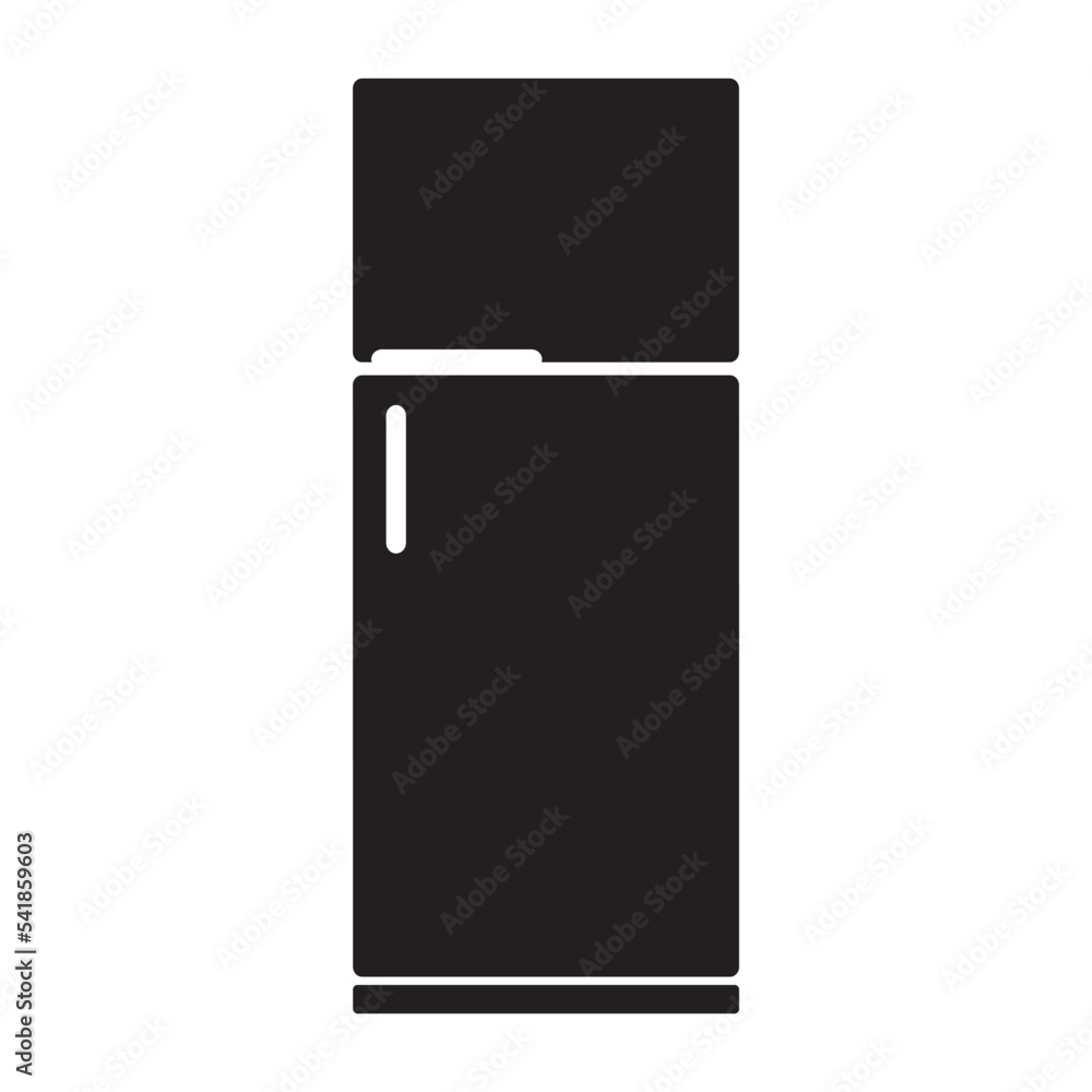 fridge refrigerator vector illustration eps graphic icon single color black fridge refrigerator vector illustration eps graphic icon single color black