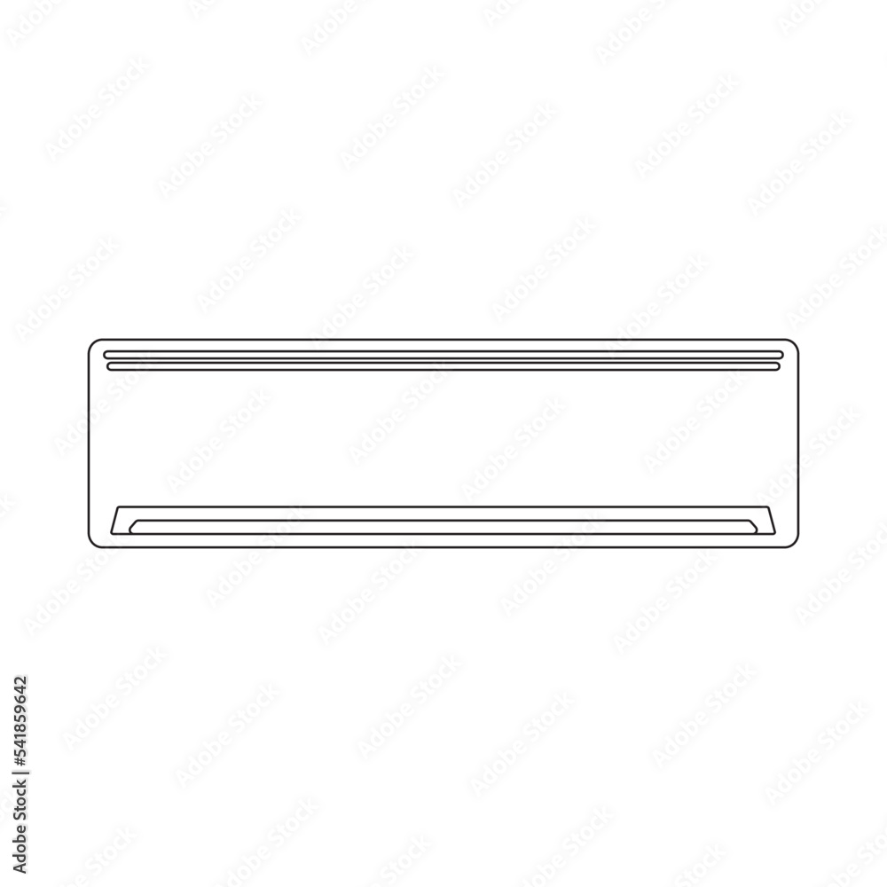 ac air conditioner vector illustration eps graphic icon single color black outline line drawing ac air conditioner vector illustration eps graphic icon single color black outline line drawing