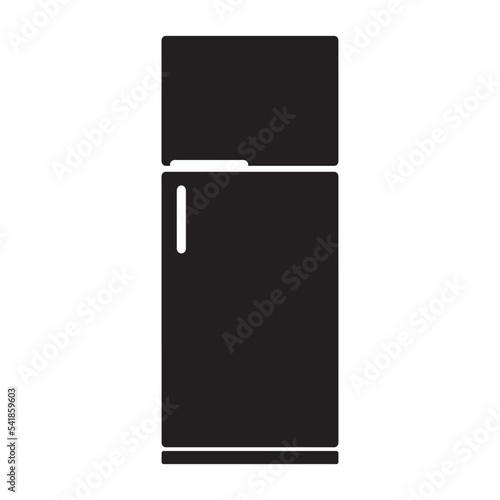 fridge refrigerator vector illustration eps graphic icon single color black