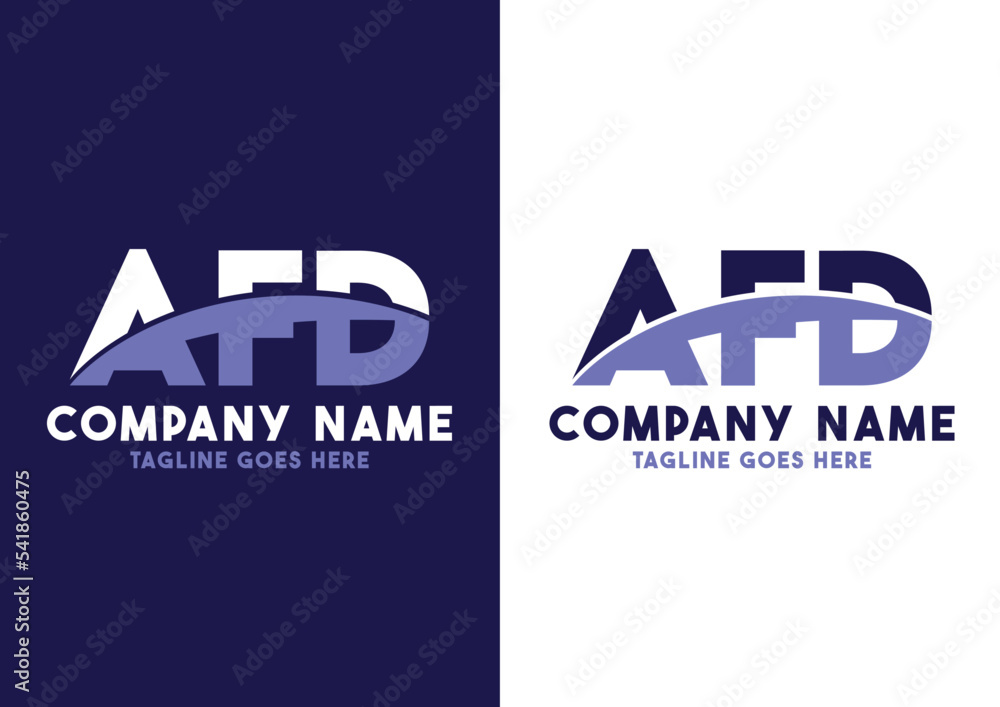 Letter AFD logo design vector template, AFD logo Stock-Vektorgrafik