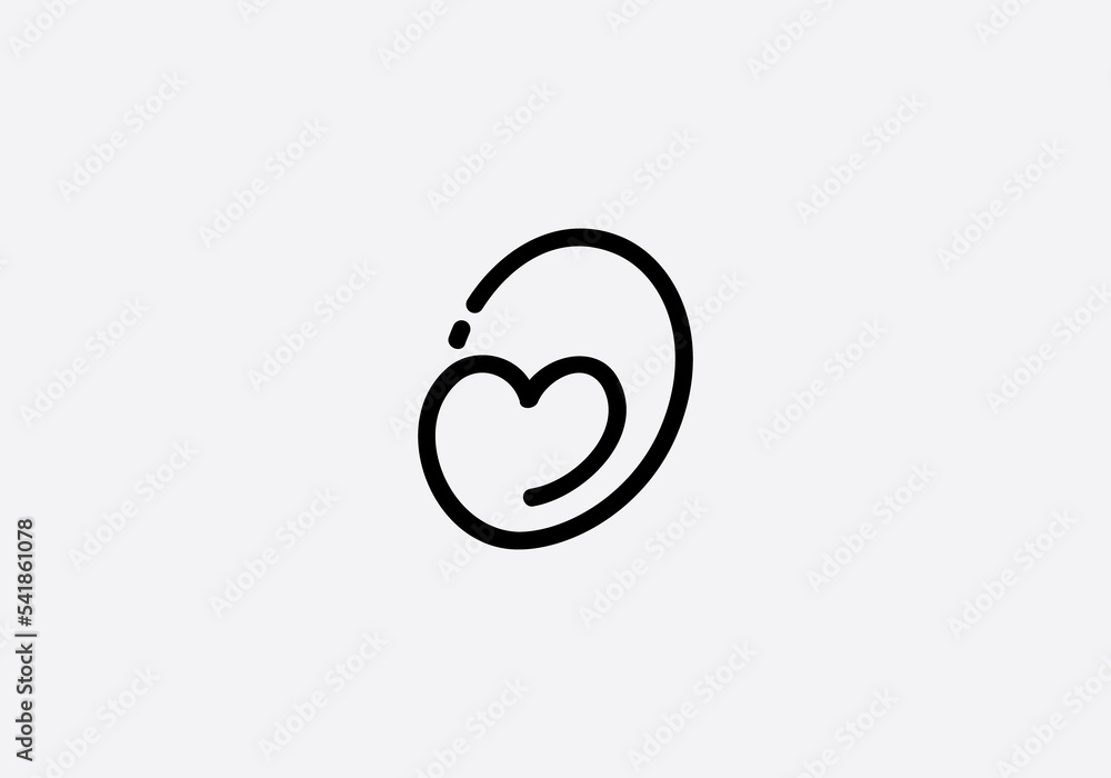 Love sign logo design Love and heart icon and symbol design Stock ...