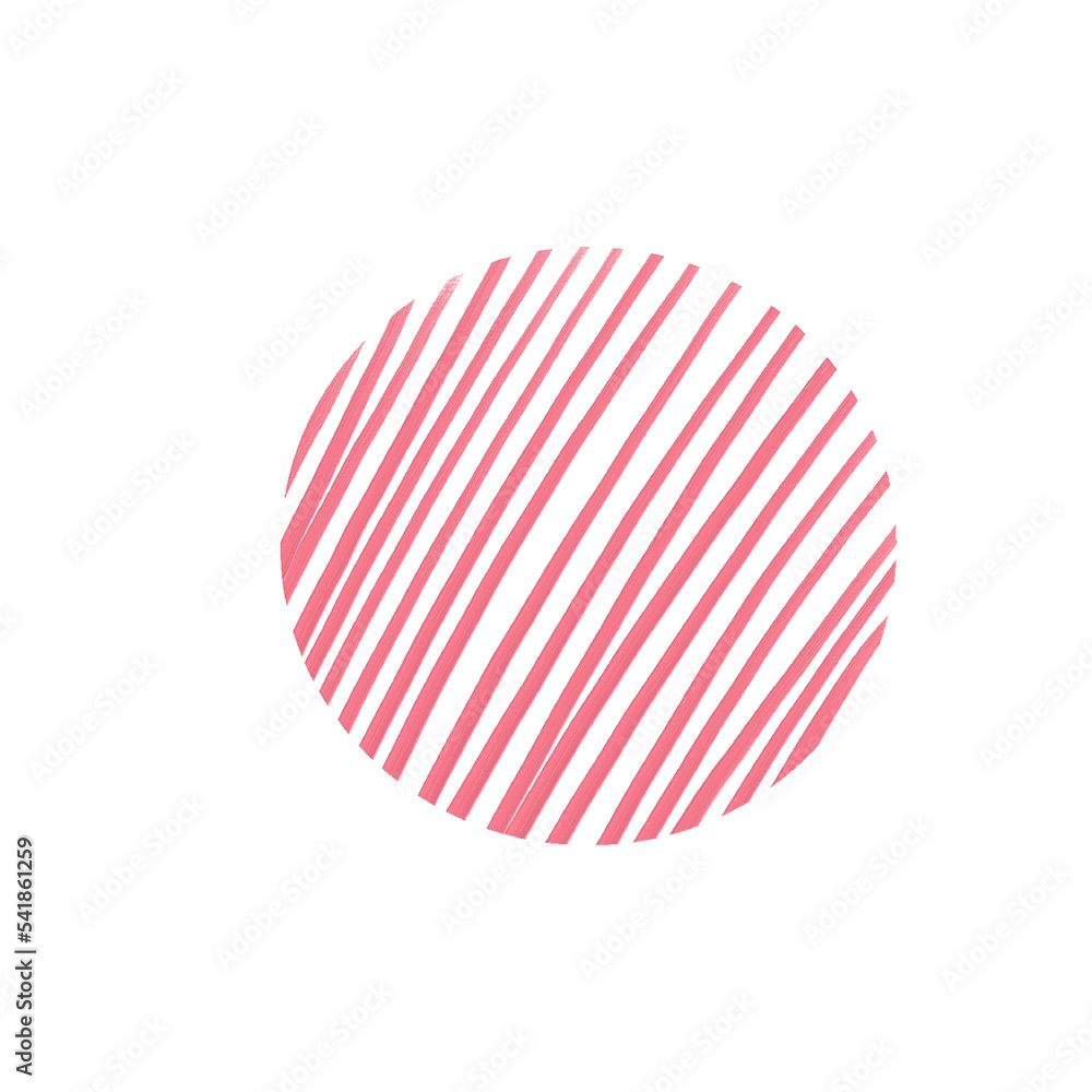 circle pattern line_pinky pink