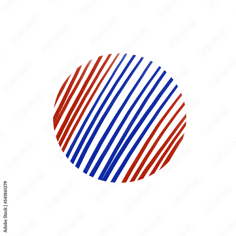 circle pattern line_red and blue Illustration Stock Adobe Stock