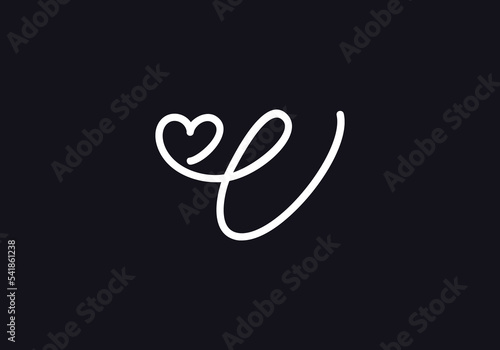 Love sign logo design Love and heart icon and symbol design