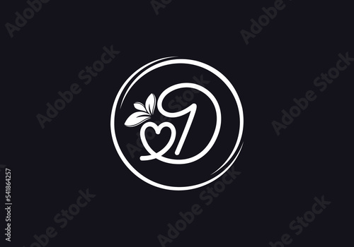 Free Download Love healthy and green nutrition leaf logo design with the letters. Green love leaf logo - GFXLoad