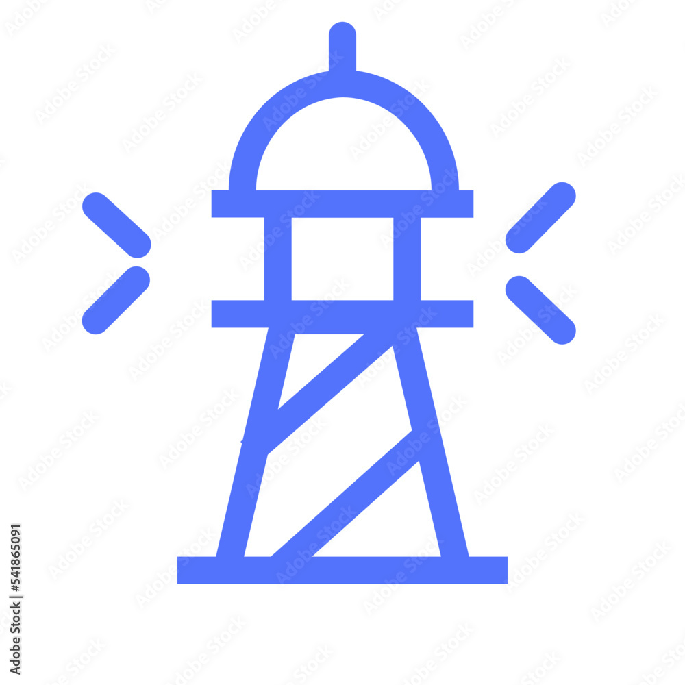 lighthouse tower building light line icon lighthouse tower building light line icon