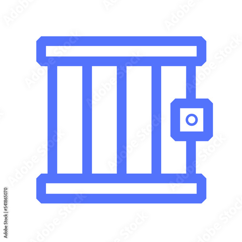jail prison prisoner criminal line icon