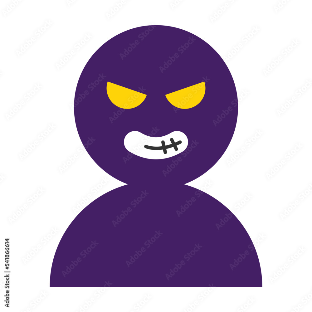 悪者 可愛い シルエット ベクターイラスト Stock Vector | Adobe Stock