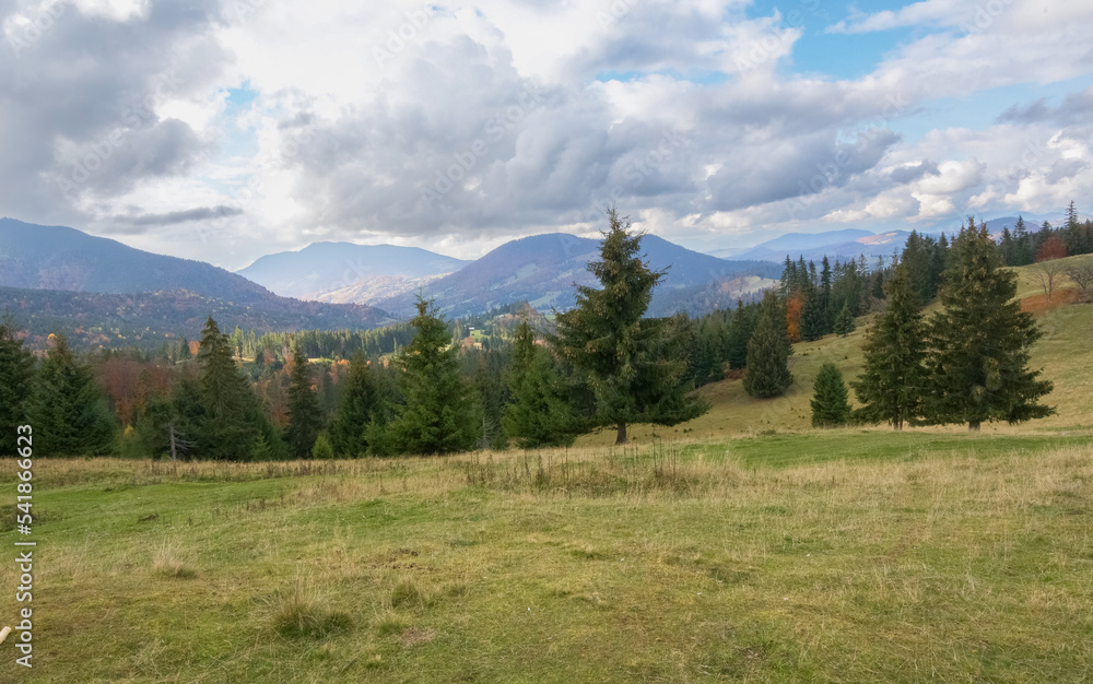 view of the mountains in Transilvania, Romania