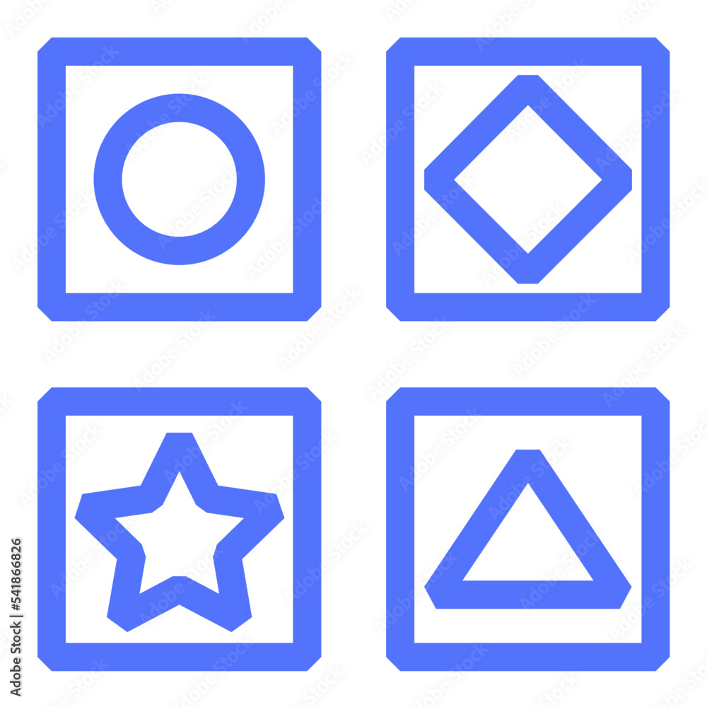 children triangle shape game line icon children triangle shape game line icon