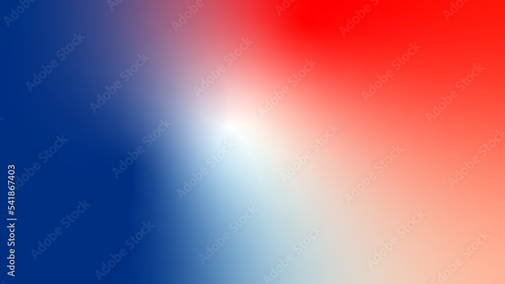 Fototapeta premium abstract red white blue tricolor flag gradient background