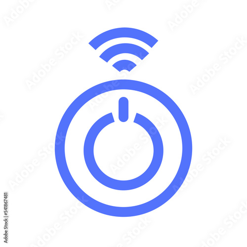 smarthome turn onsmart power internet of things line icon