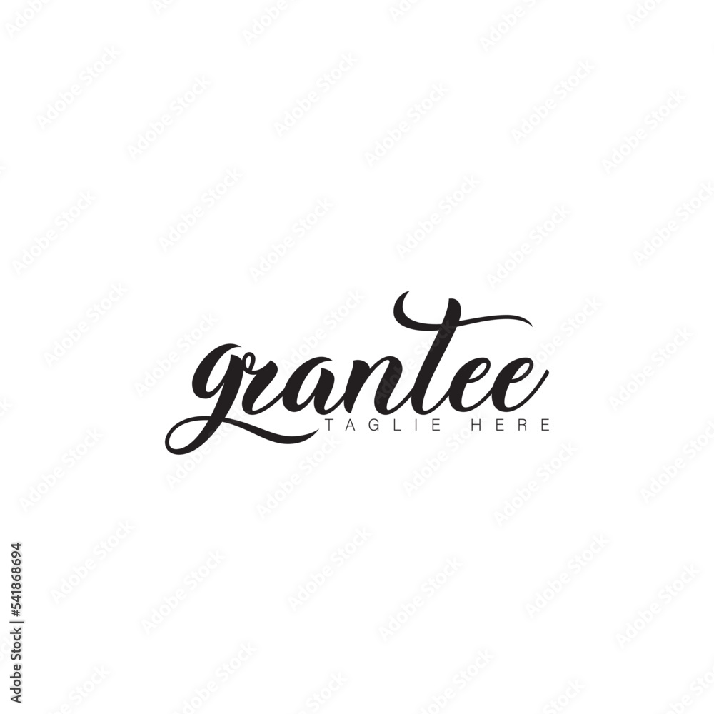Grantee signature logo design 