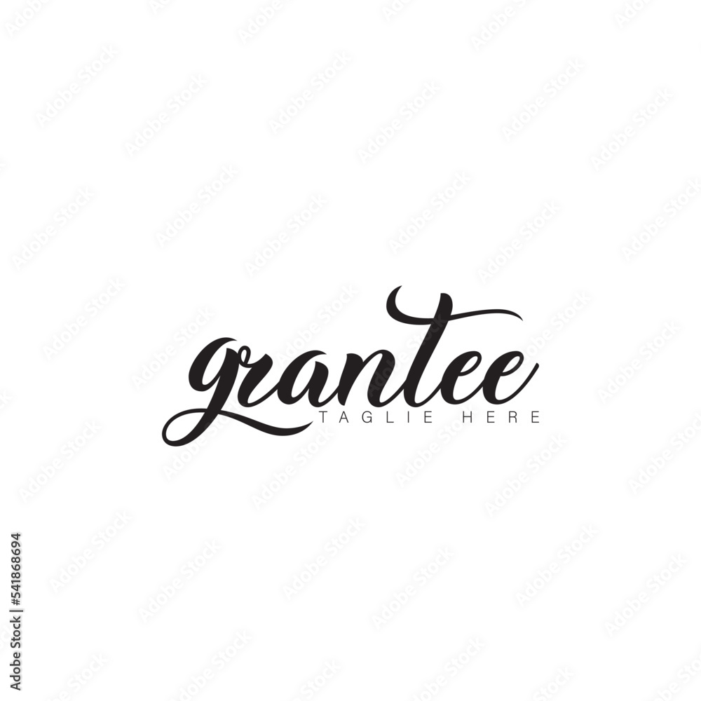 Grantee signature logo design Grantee signature logo design