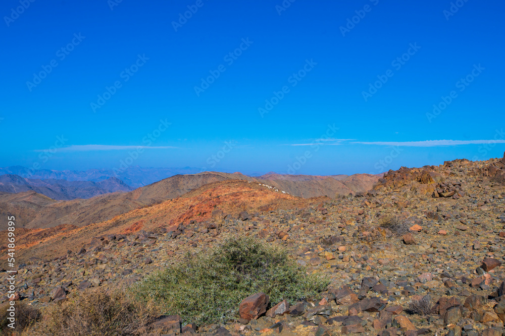 saudi arabian mountais and landscapes 