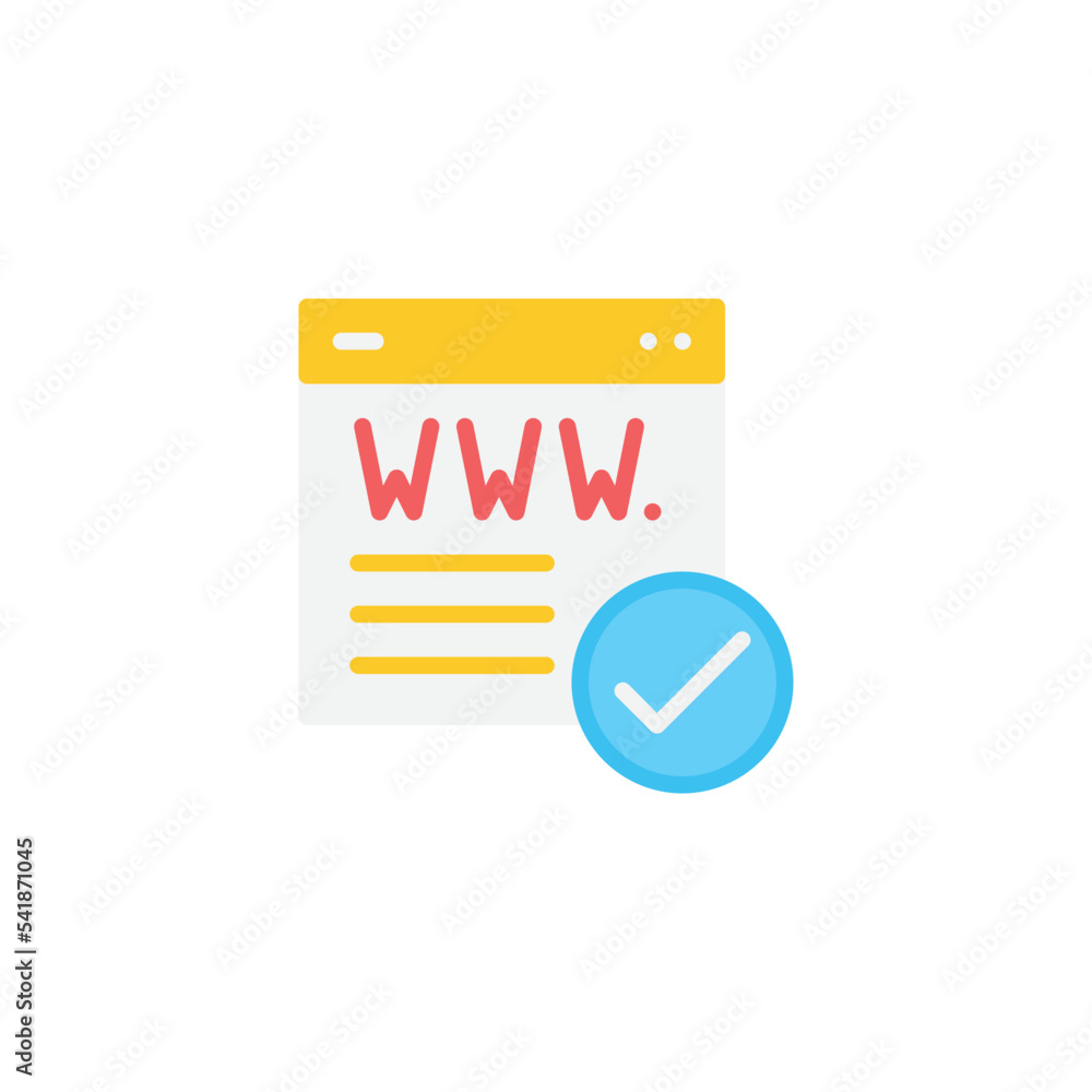 Fake Domain Icon registered domain icon Stock Vector | Adobe Stock