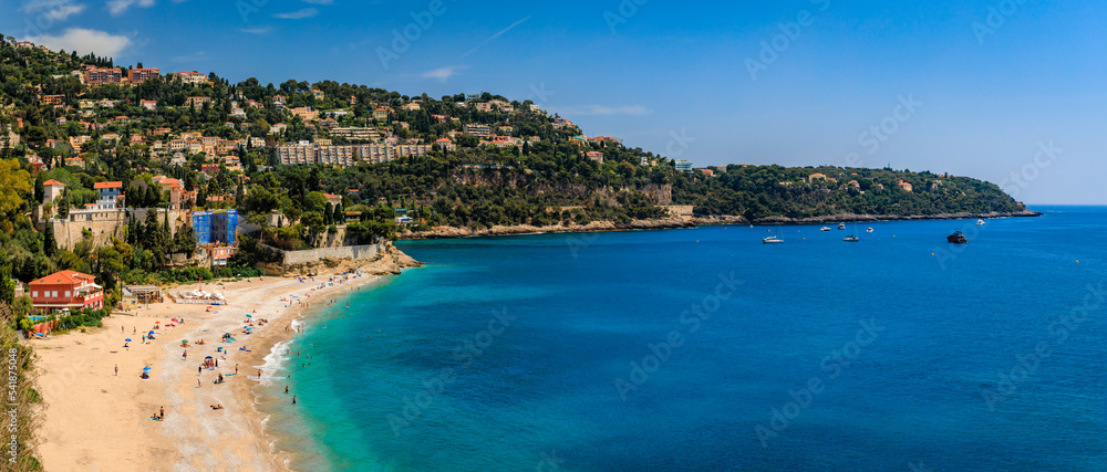 Mediterranean Sea in South of France near Roquebrune Cap Martin and Monaco