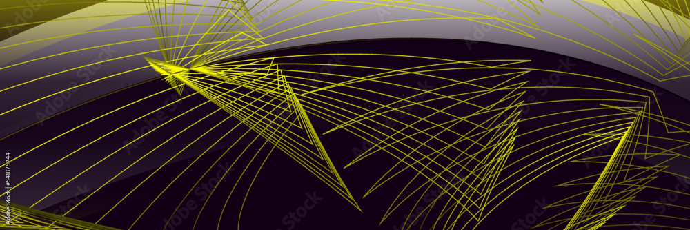 Abstract black and yellow background with lines Stock Vector | Adobe Stock