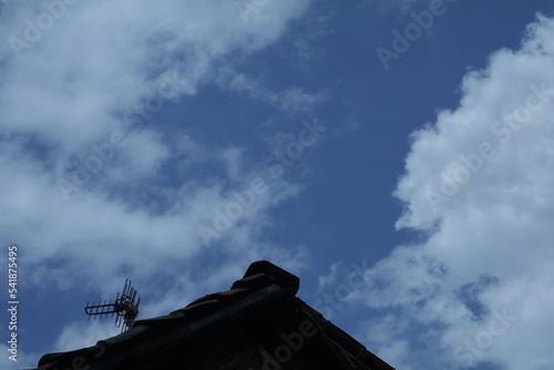 clouds with blue sky background