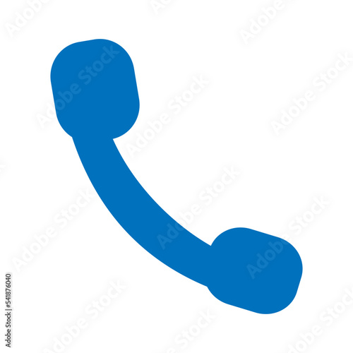 blue telephone receiver