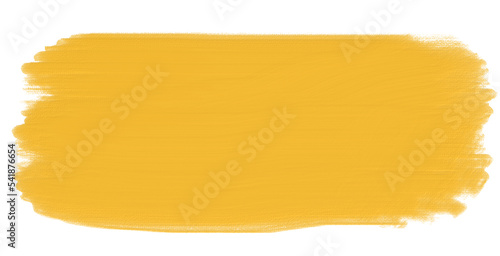 yellow line oil paint brush