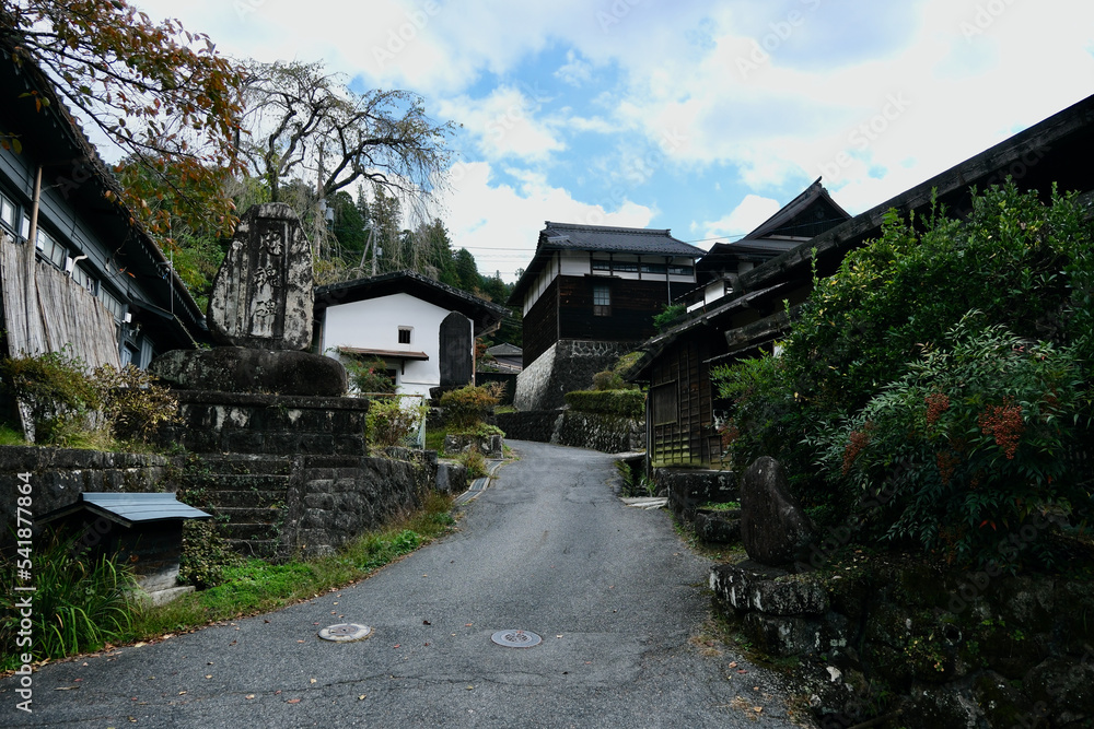 【長野】妻籠宿の町並み