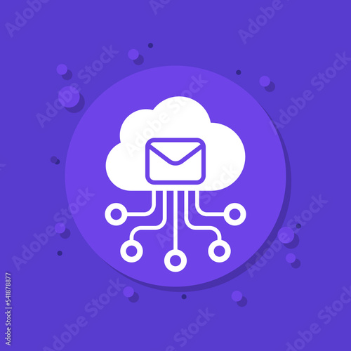 email automation, SaaS icon with a cloud
