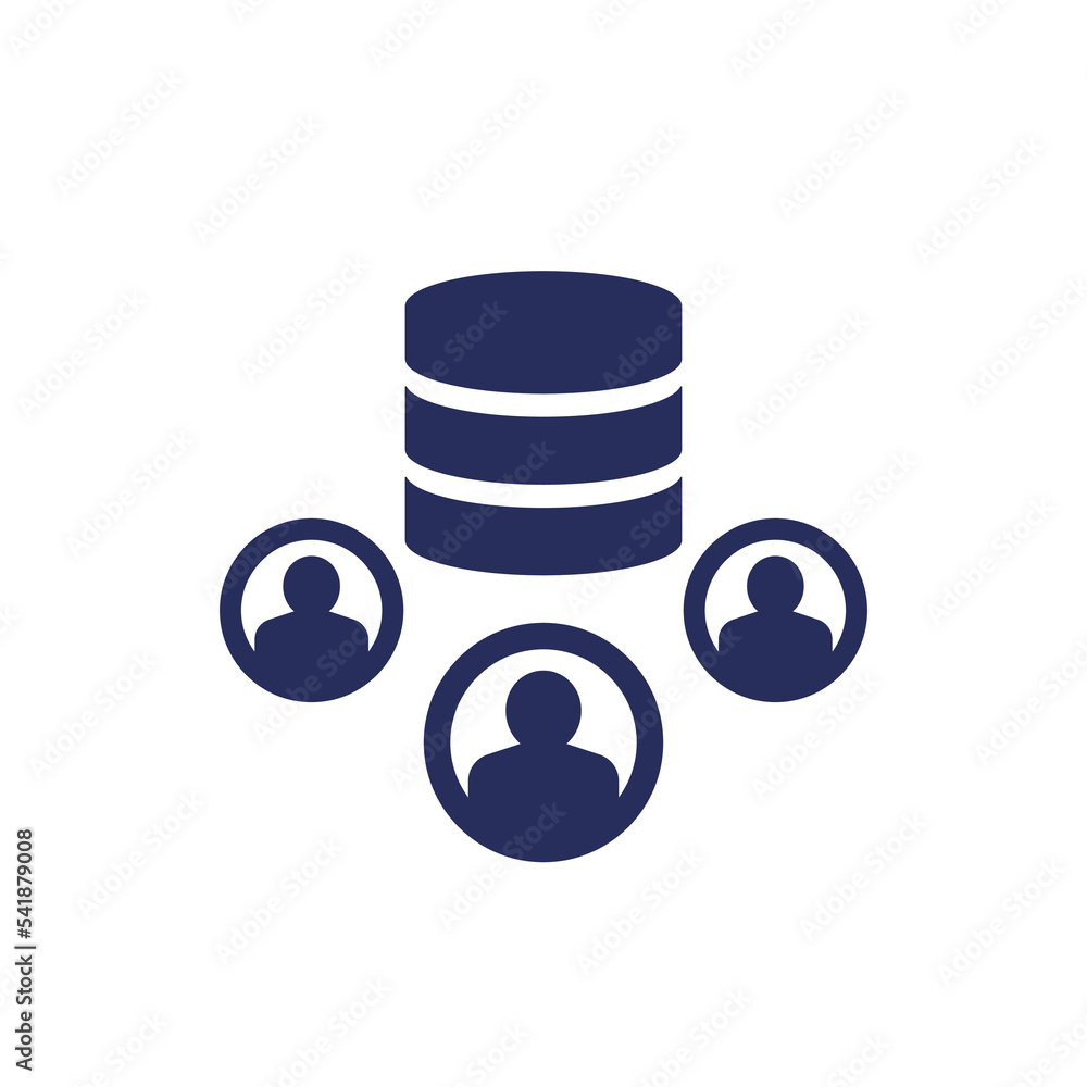 User base icon on white Stock ベクター Adobe Stock