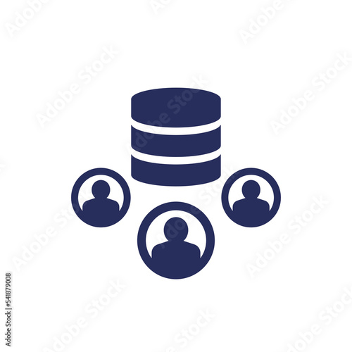 User base icon on white